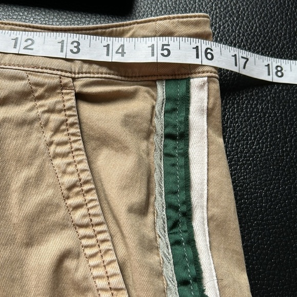 Anthropologie Pilcro The Easton Chino Pant Khaki Green Stripe Pockets Sz 29 - Picture 15 of 16